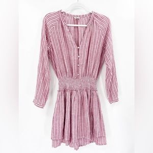 Rails Jasmine Smocked-Waist Mini Dress